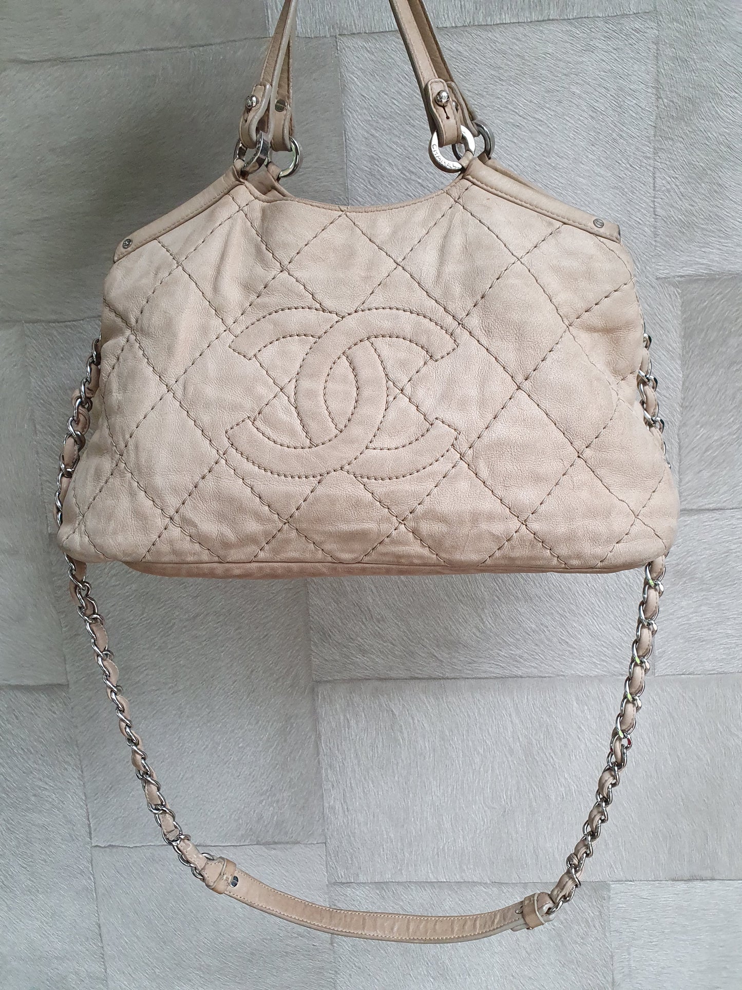 Chanel leather handbag