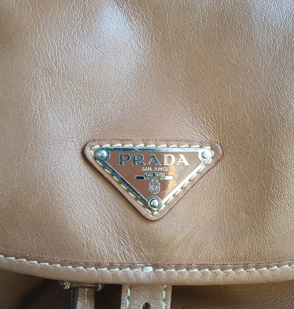 Sac à dos en cuir Prada