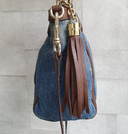 Gucci soho denim shoulder bag