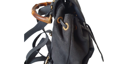 Gucci bamboo backpack