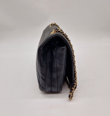 Chanel chevron crossbody bag