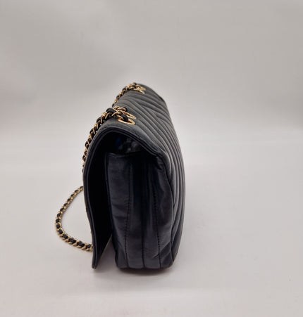 Chanel chevron crossbody bag