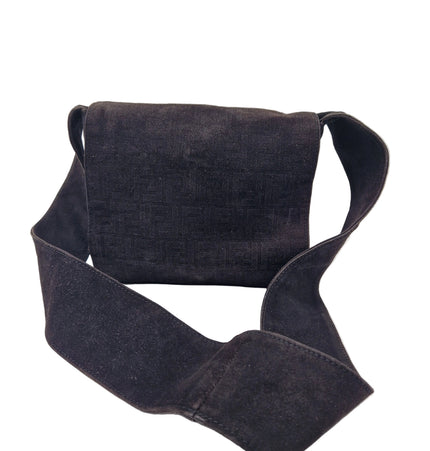 Fendi suede crossbody bag