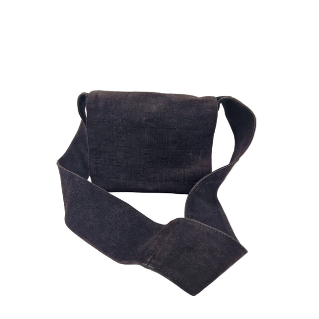 Fendi suede crossbody bag