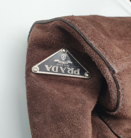 Prada suede handbag