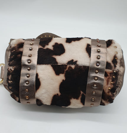 Dolce and gabbana fur shoulder bag