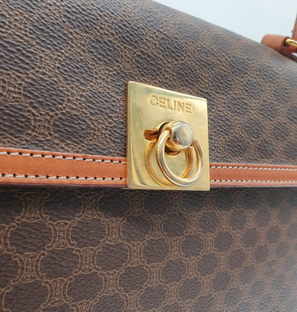 Celine triomphe vintage clasp bag