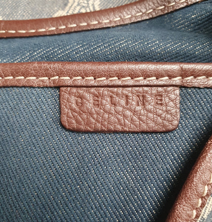 Sac bandoulière en denim Céline