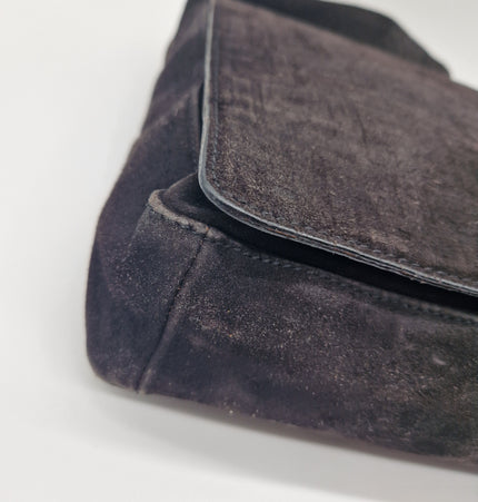 Fendi suede crossbody bag