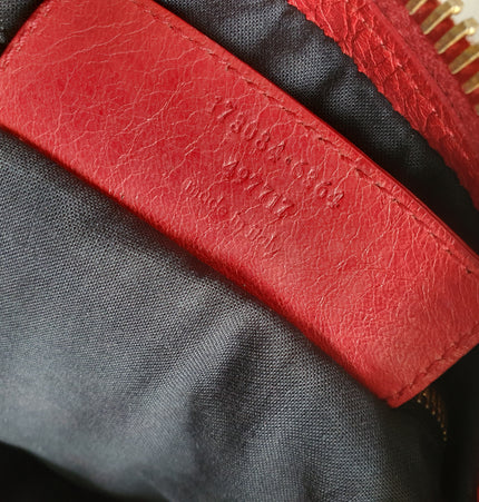 Balenciaga city mettalic bag