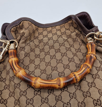 Gucci bamboo shoulder bag