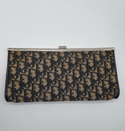 Dior vintage monogram denim clutch bag