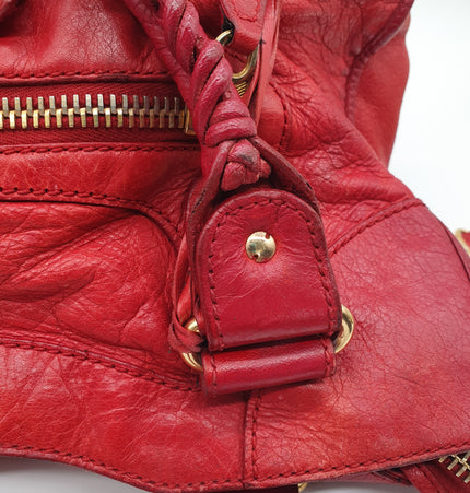 Balenciaga city mettalic bag