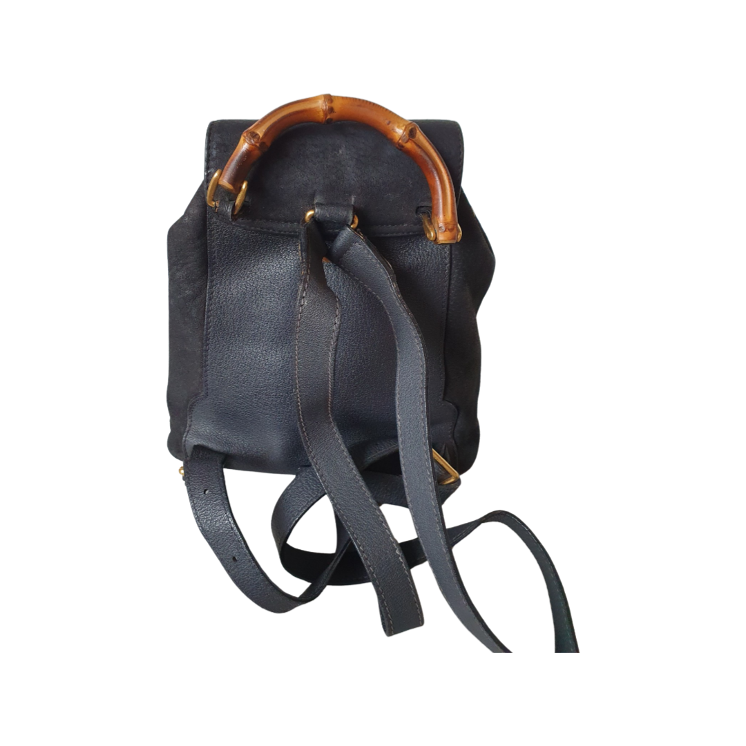 Gucci bamboo backpack
