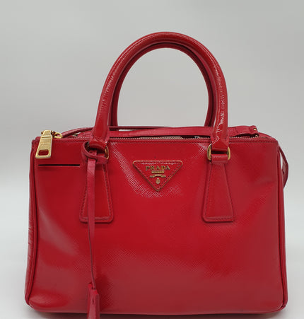 Prada galleria top handle crossbody bag