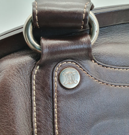 Celine vintage kiss lock handbag