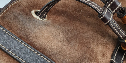 Gucci suede shoulder bag