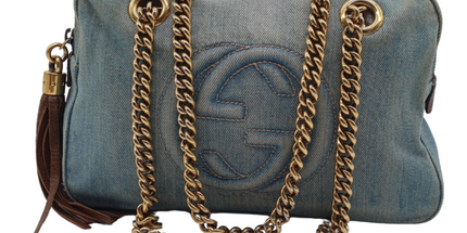 Gucci soho denim shoulder bag