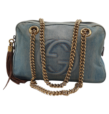 Gucci soho denim shoulder bag