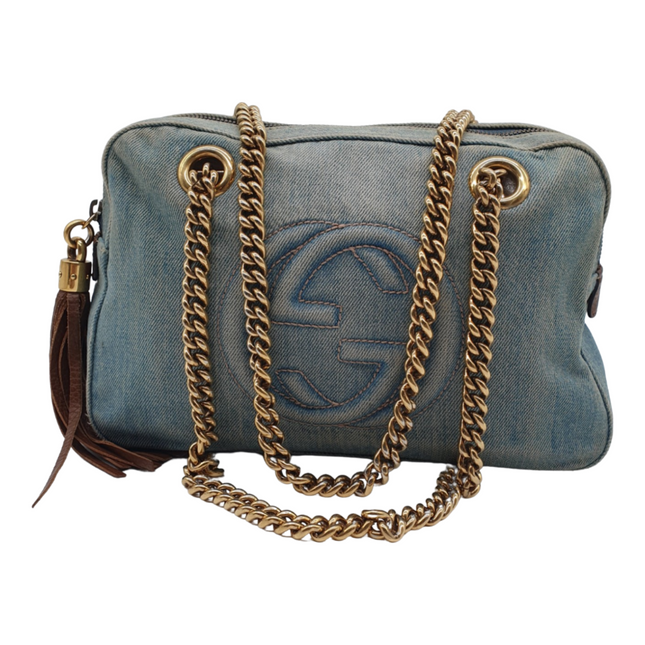 Gucci soho denim shoulder bag