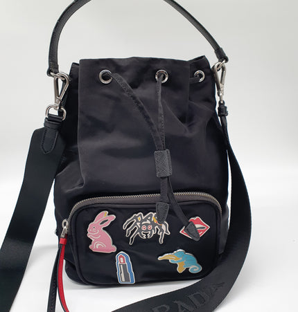 Prada duet crossbody bag