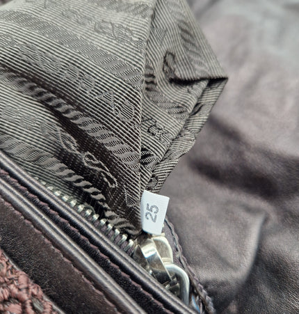 Prada lace shoulder bag