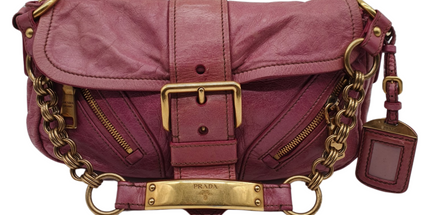 Prada leather shoulder bag