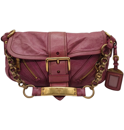 Prada leather shoulder bag