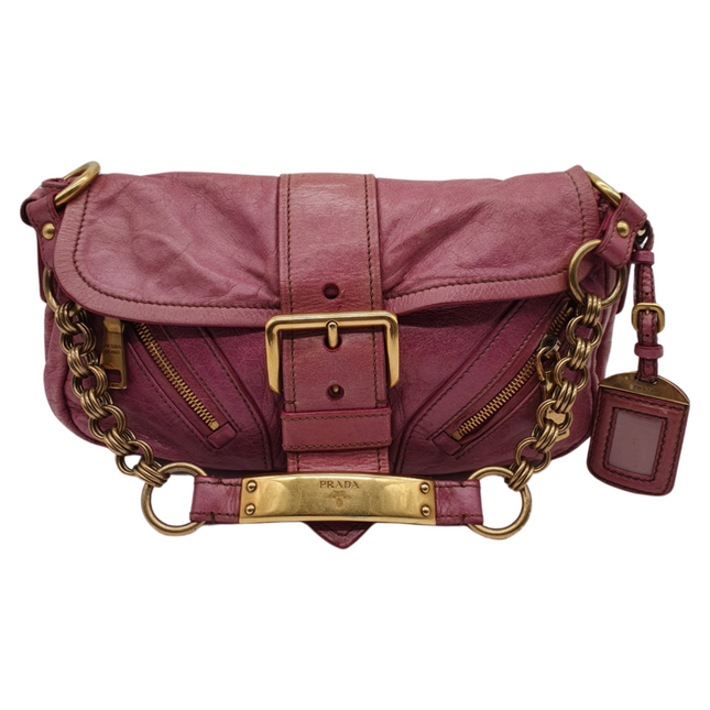 Prada leather shoulder bag