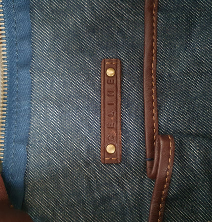 Celine triomphe large macadam crossbody bag