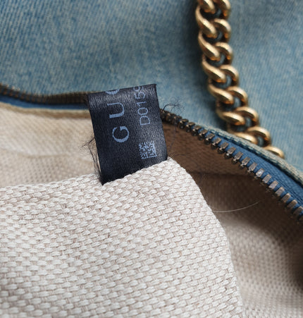 Gucci soho denim shoulder bag