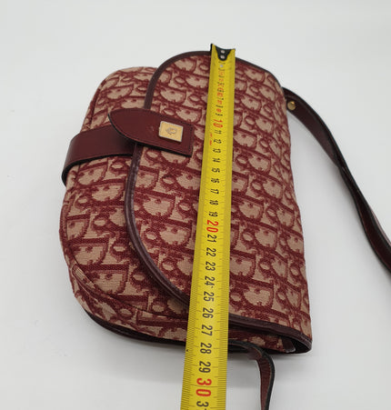 Dior monogram vintage denim crossbody bag