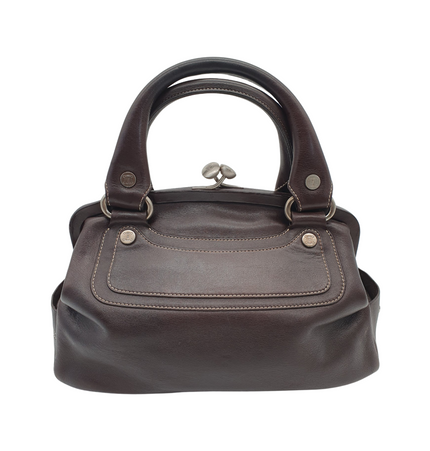 Celine vintage kiss lock handbag