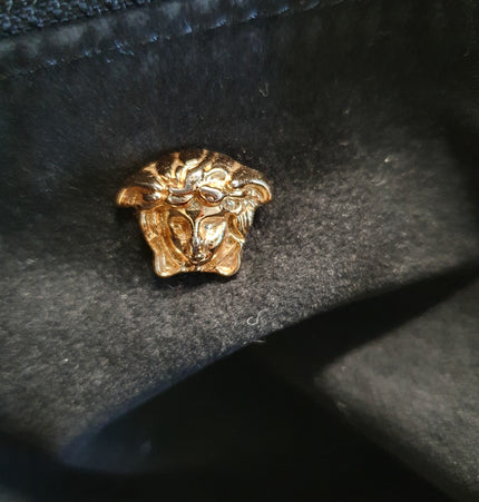 Versace medusa head vintage large shoulder bag