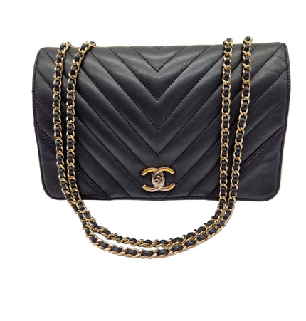 Chanel chevron crossbody bag