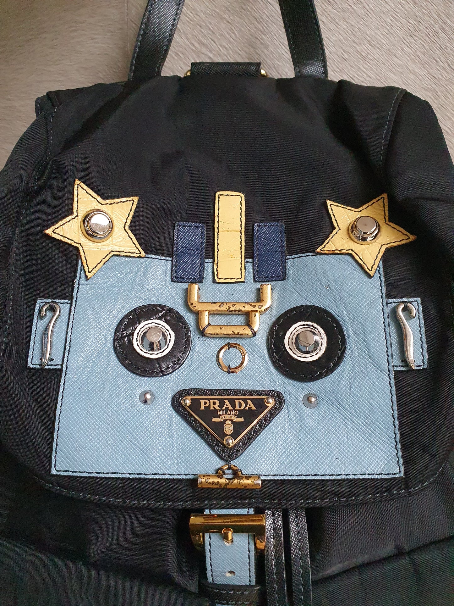 Prada robot backpack