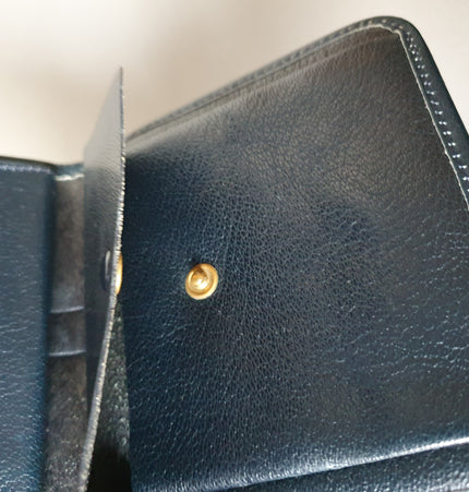 Dior monogram vintage mini denim wallet