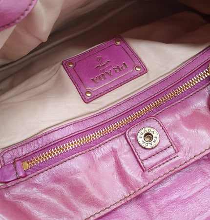 Prada leather shoulder bag