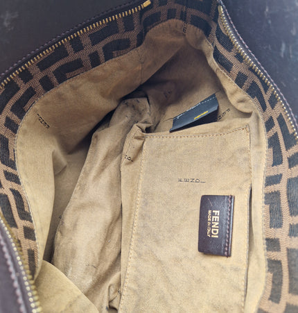 Sac bandoulière en tissu Fendi FF