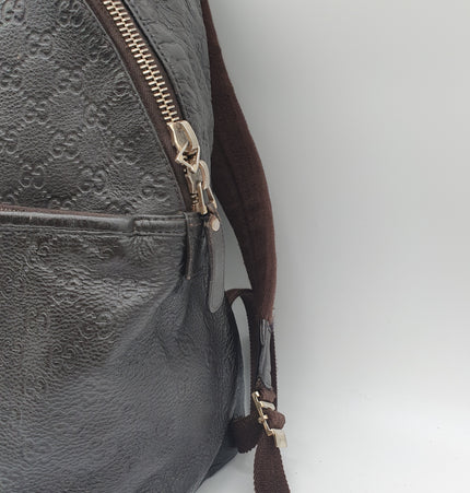 Gucci leather backpack