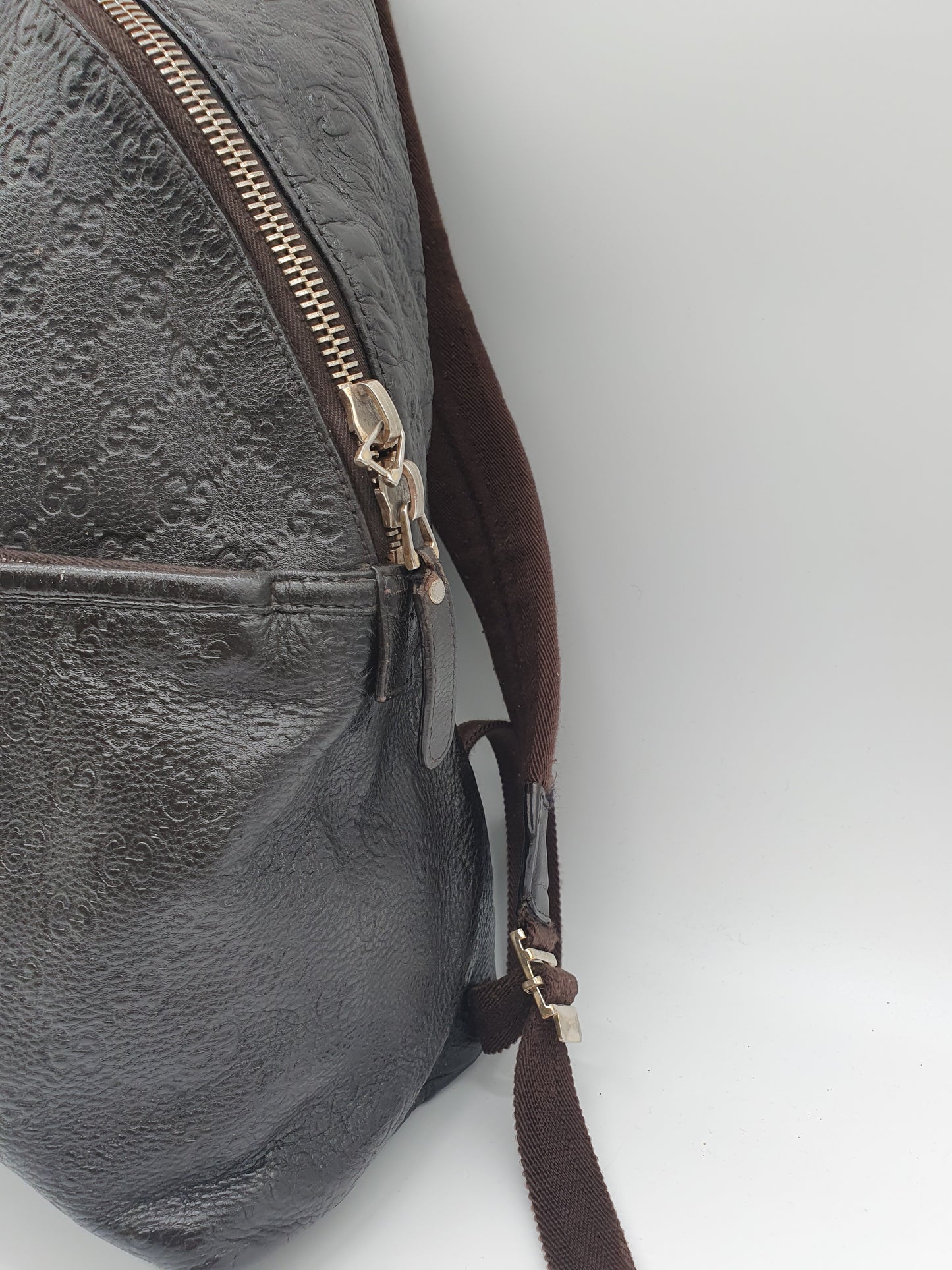 Gucci leather backpack