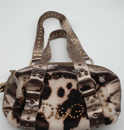 Dolce and gabbana fur shoulder bag