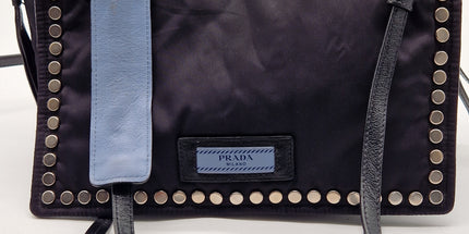Prada studded crossbody bag