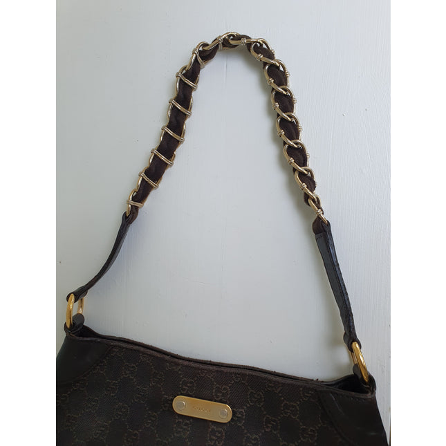 Gucci shoulder cloth bag