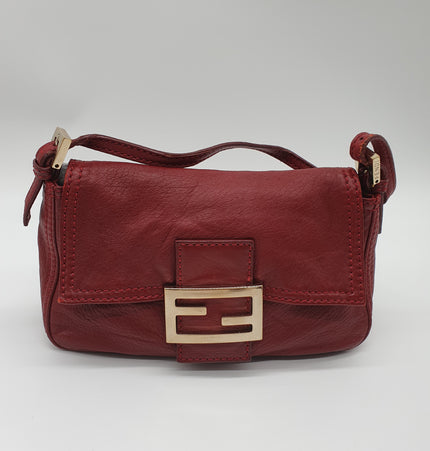 Sac bandoulière Fendi baguette en cuir