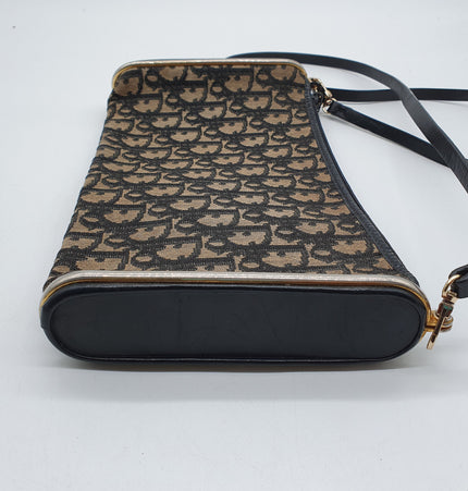 Dior vintage monogram denim crossbody bag