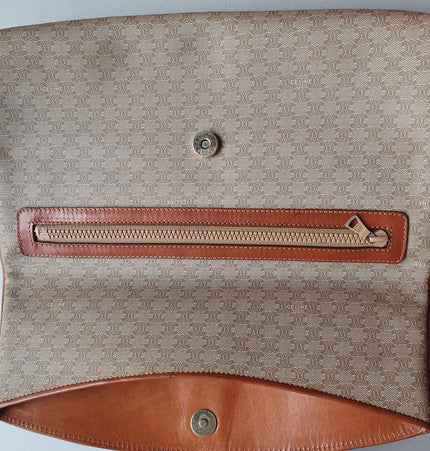 Celine vintage triomphe clutch bag