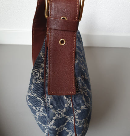 Celine triomphe large macadam crossbody bag