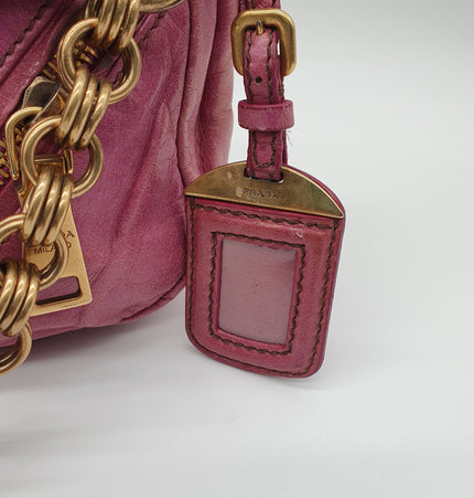 Prada leather shoulder bag