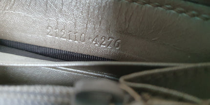 Gucci silver coated canvas wallet
